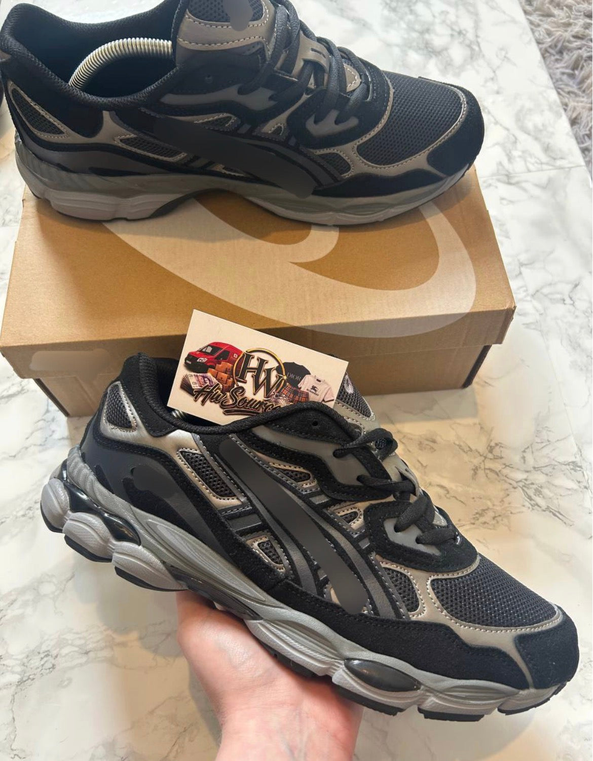 BLACK GREY ASIKS