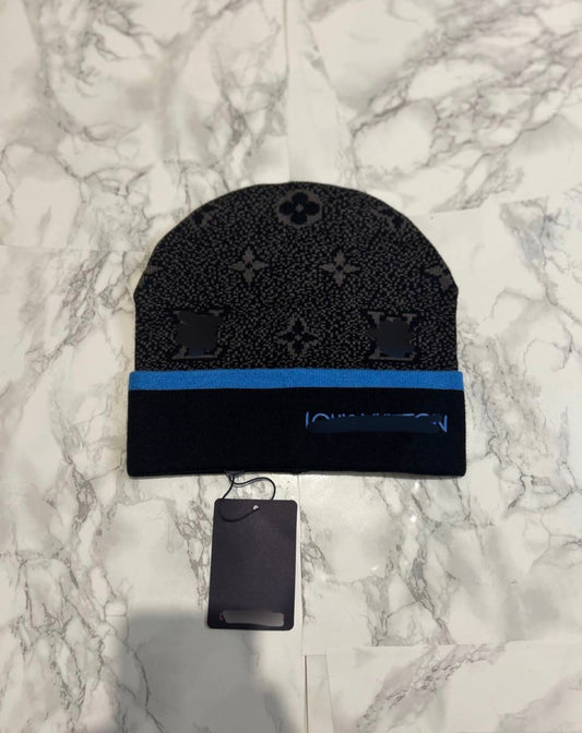 GREY BLUE LVS BEANIES
