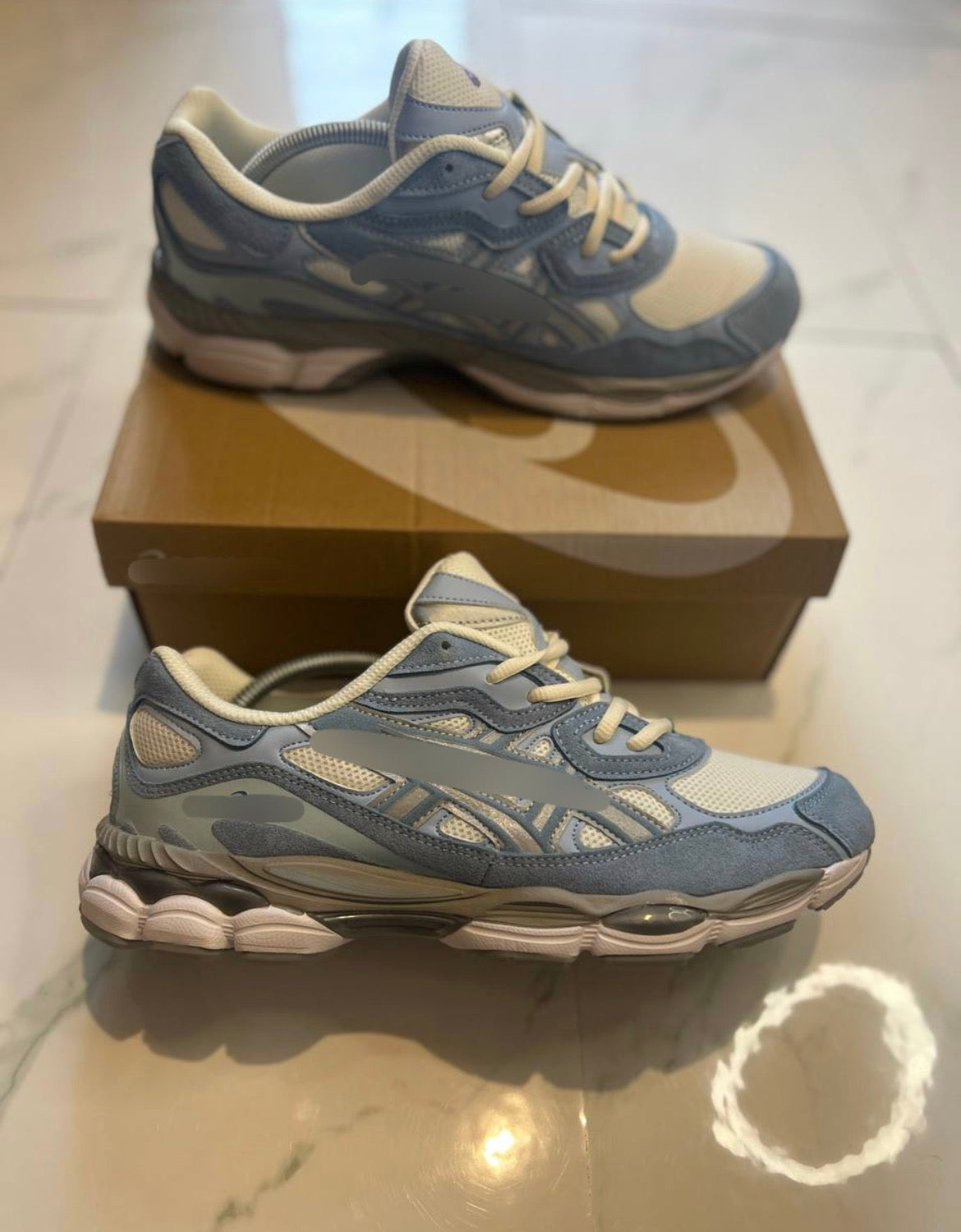 BLUE WHITE ASIKS