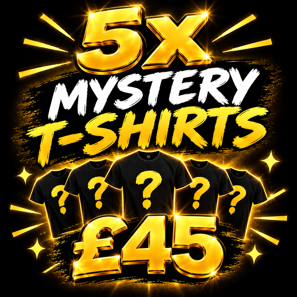 5x MYSTERY T-SHIRTS